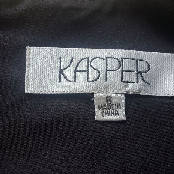 Kasper Black and Ivory Sleeveless Dress - Picture 2 of 5